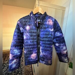 Lands’ End Kids’ Galaxy Universe primaloft full zip jacket, size kids 10-12